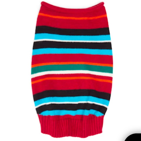 New YOULY striped dog sweater M - Picture 4 of 8